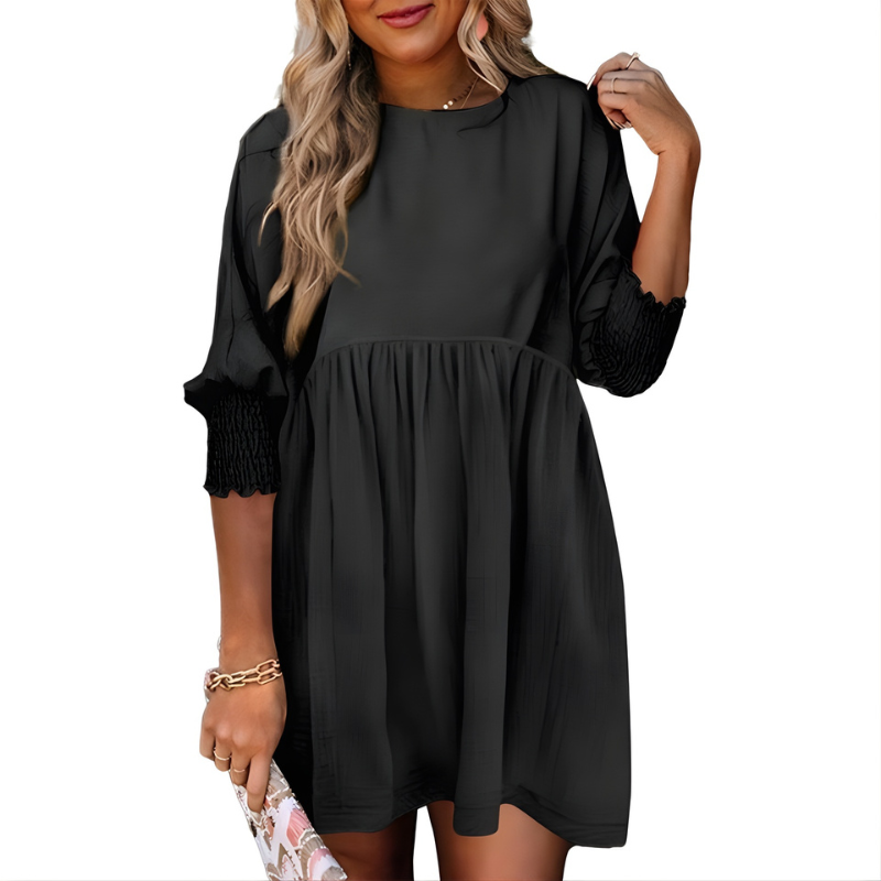 Dorothy™ Casual Crew Neck Loose Fit Mini Dress