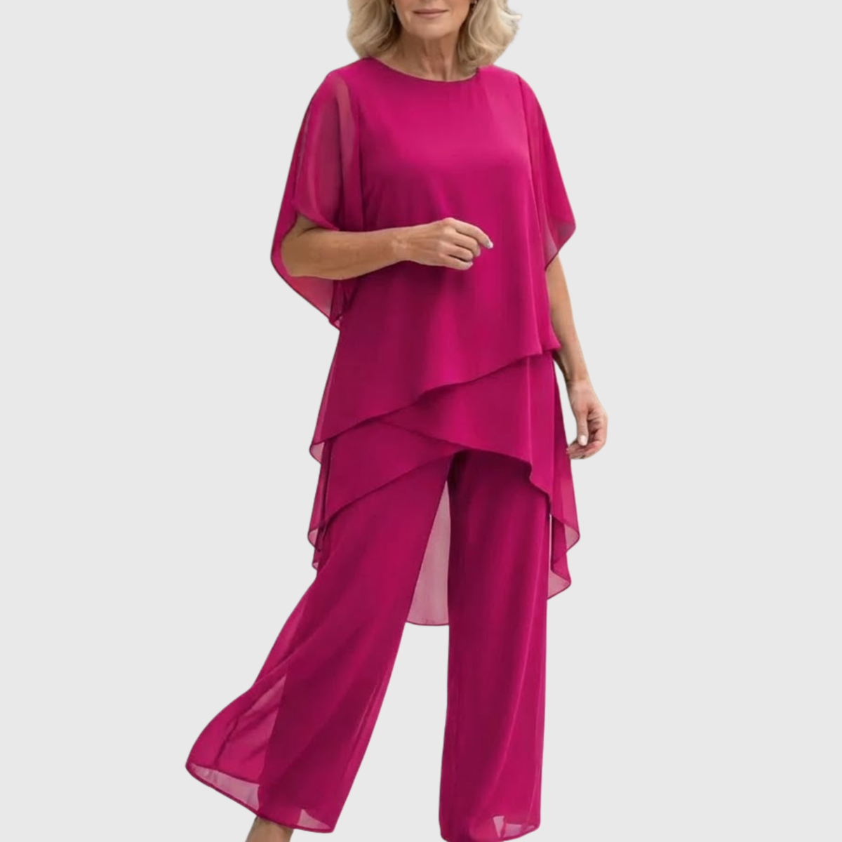 Linda™ | Elegant Draped Palazzo Set