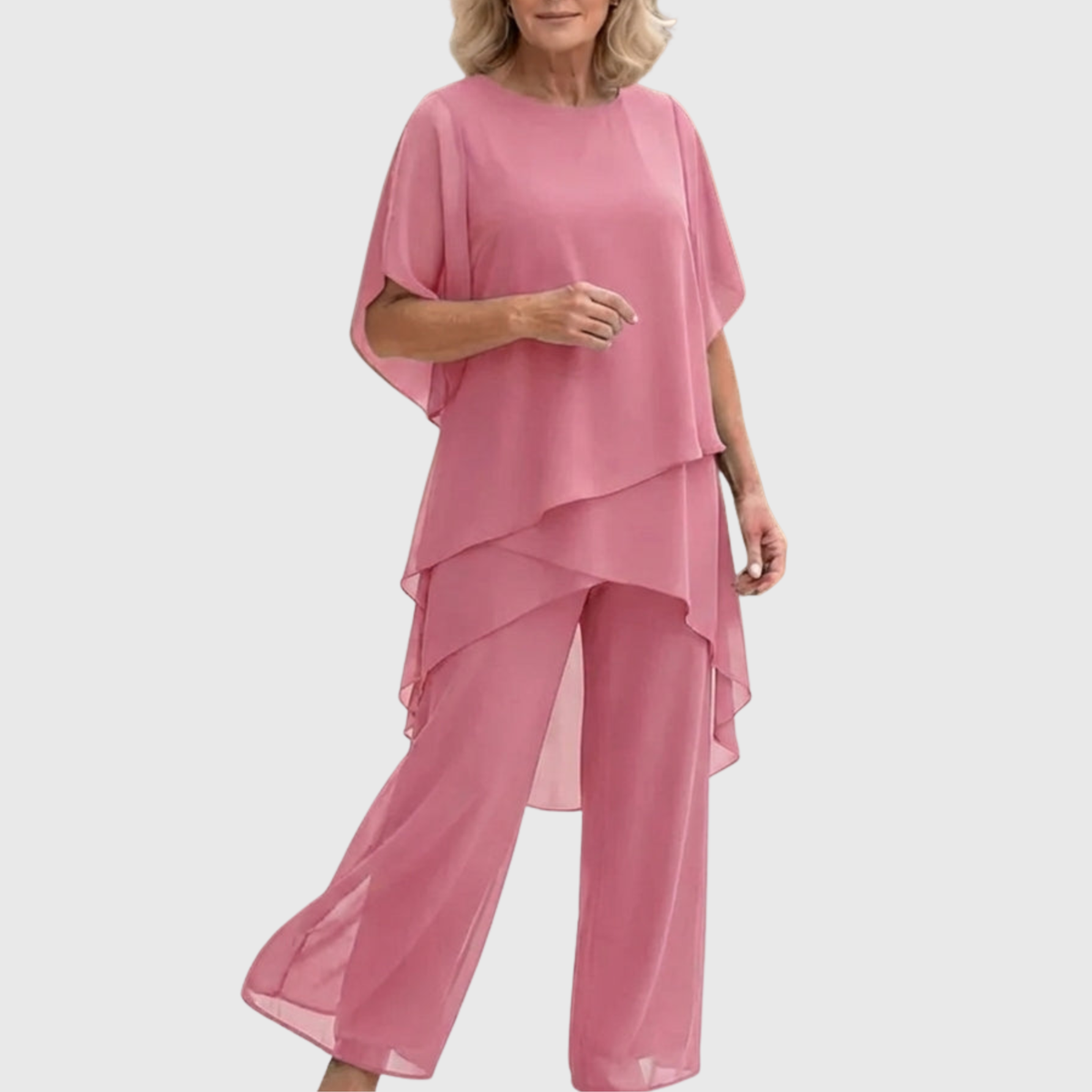 Linda™ | Elegant Draped Palazzo Set