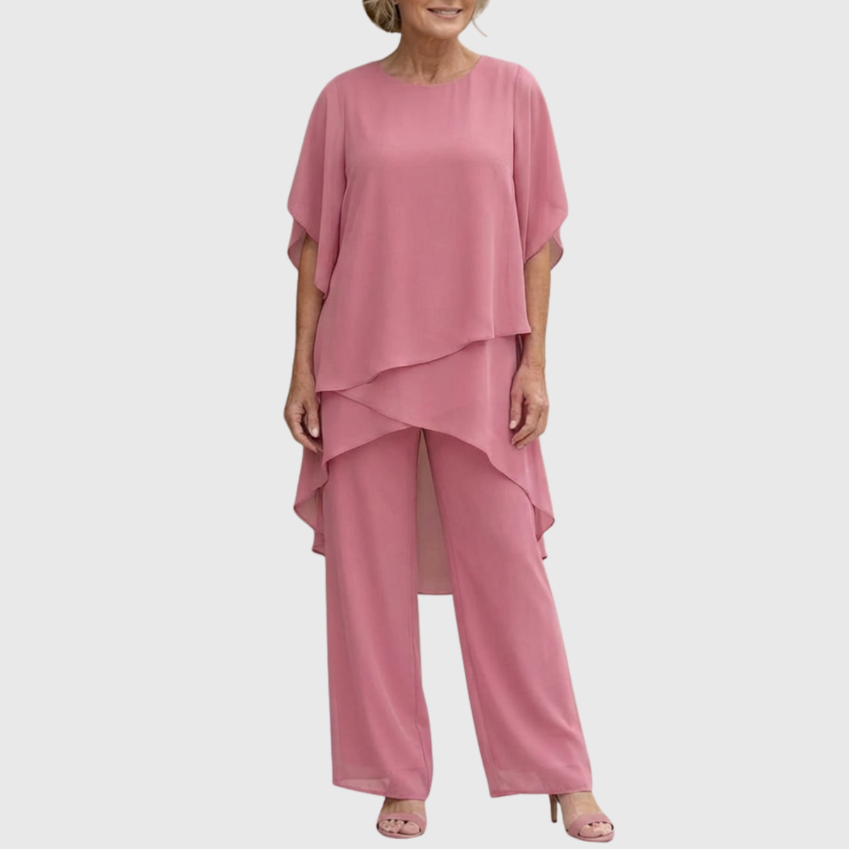 Linda™ | Elegant Draped Palazzo Set