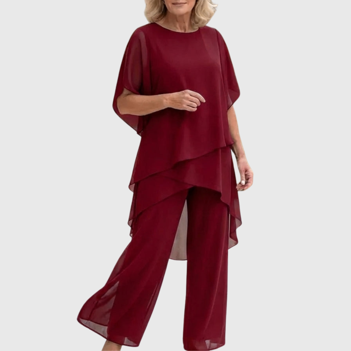 Linda™ | Elegant Draped Palazzo Set
