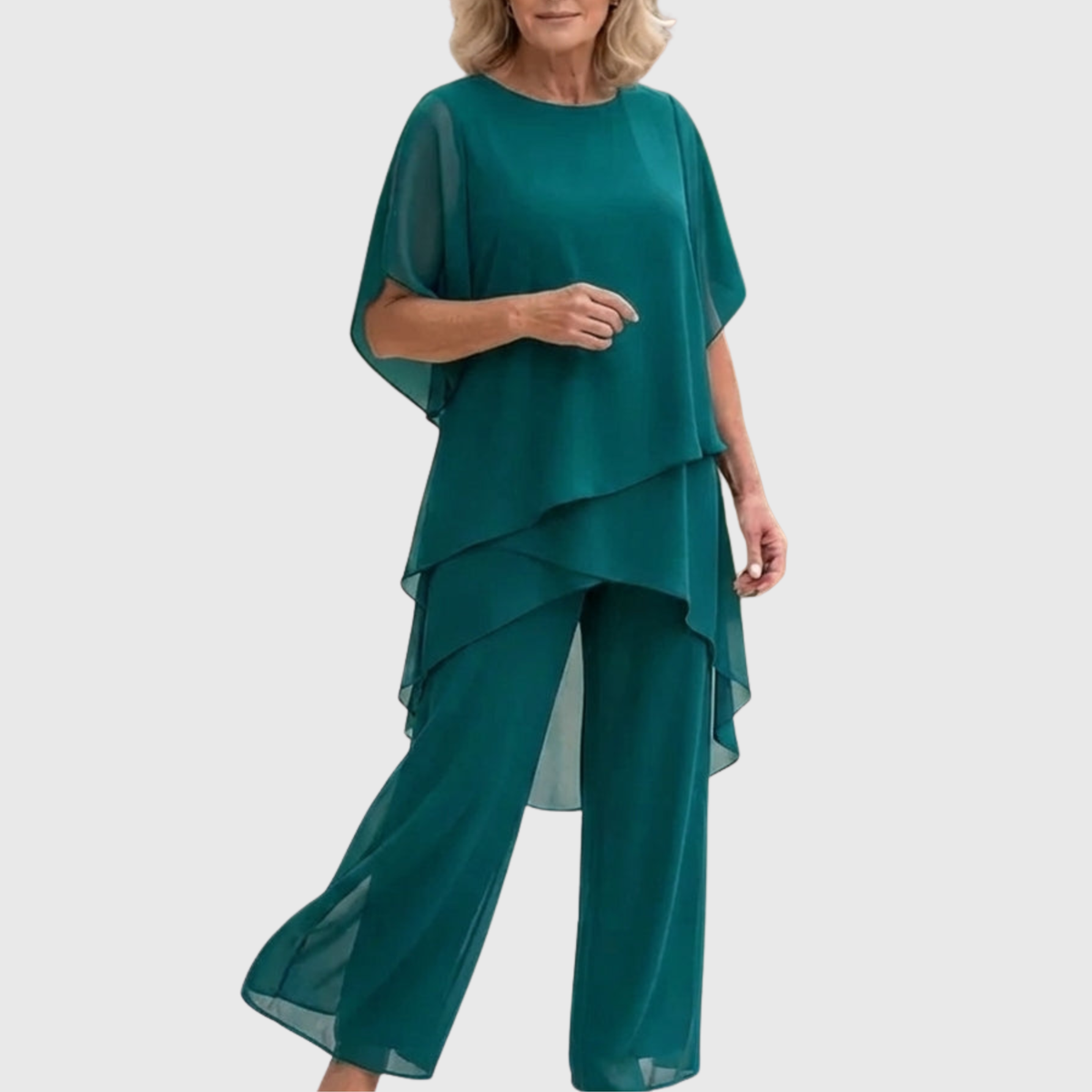 Linda™ | Elegant Draped Palazzo Set