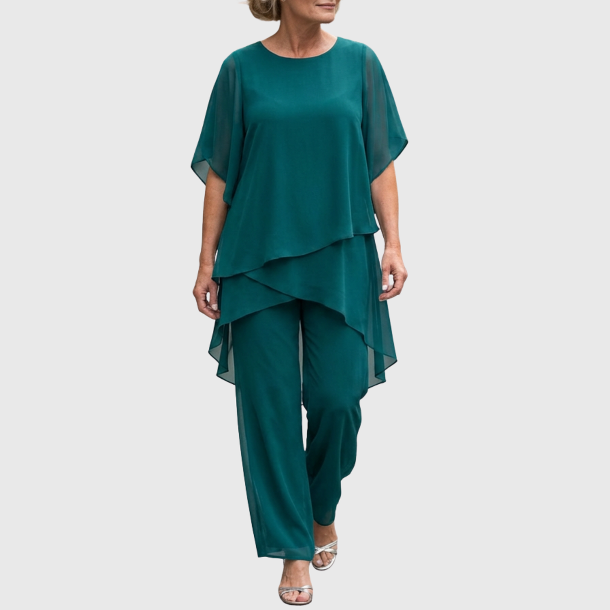 Linda™ | Elegant Draped Palazzo Set