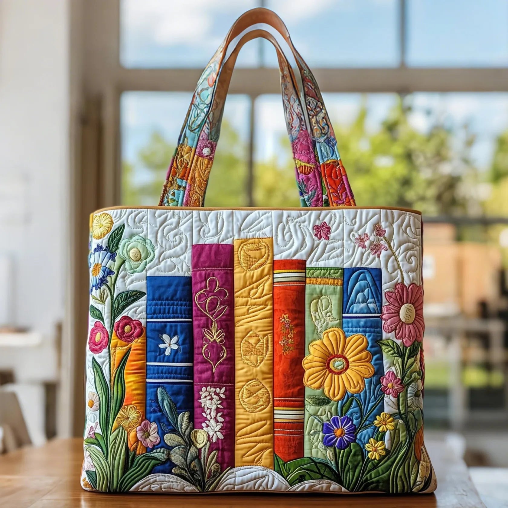 Handmade Bag - Flower Library