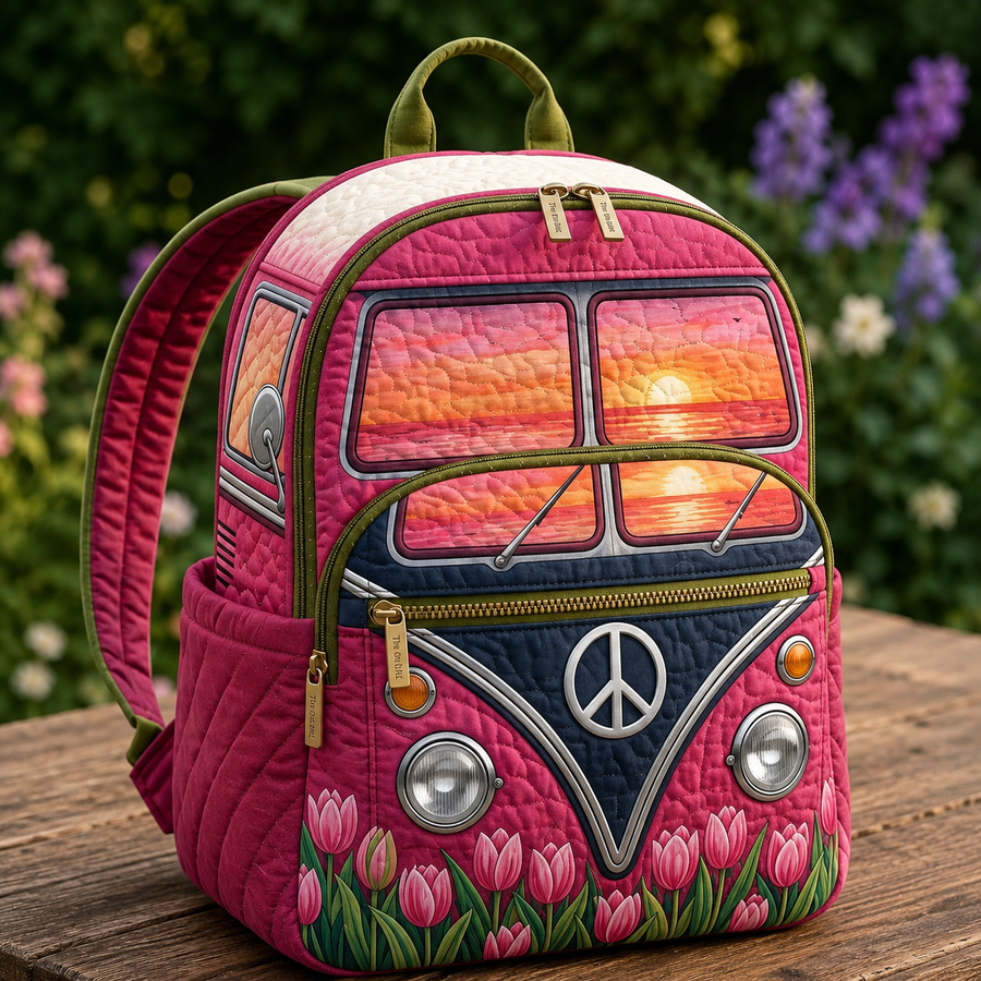 Bohemian Backpack - Sunset & Tulips