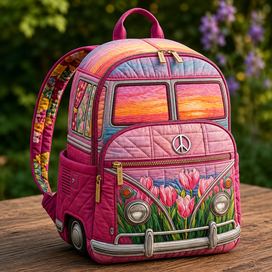 Bohemian Backpack - Pink Twilight Colour