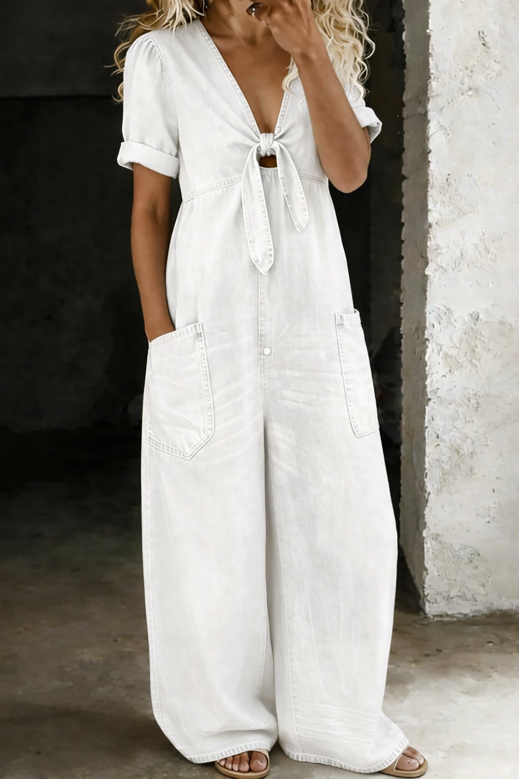 Maya™ | Relaxed Denim Jumpsuit