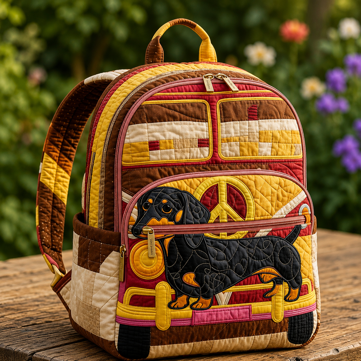 Bohemian Style Dachshund Backpack