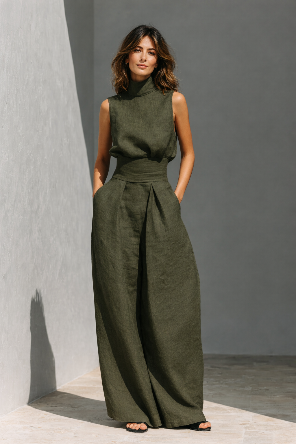 Maria™ | Elegant Wide-Leg Two-Piece Set