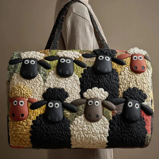 Padded Travel Bag - Stylish Sheepskin