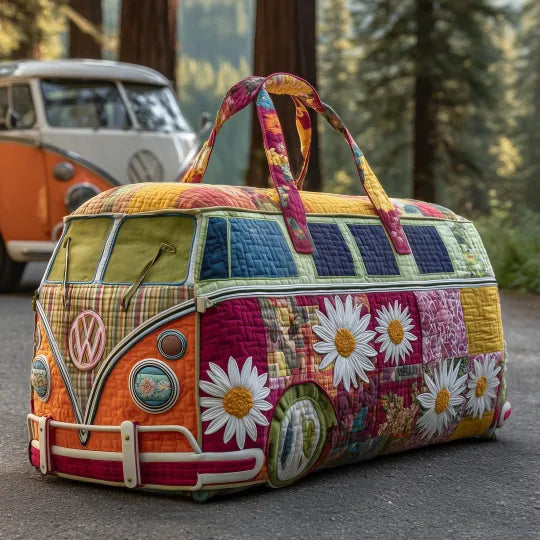 Padded Travel Bag with Floral Print