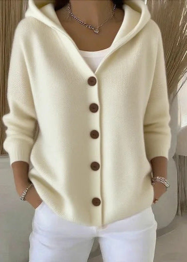 Amelia | Elegant Hooded Cardigan
