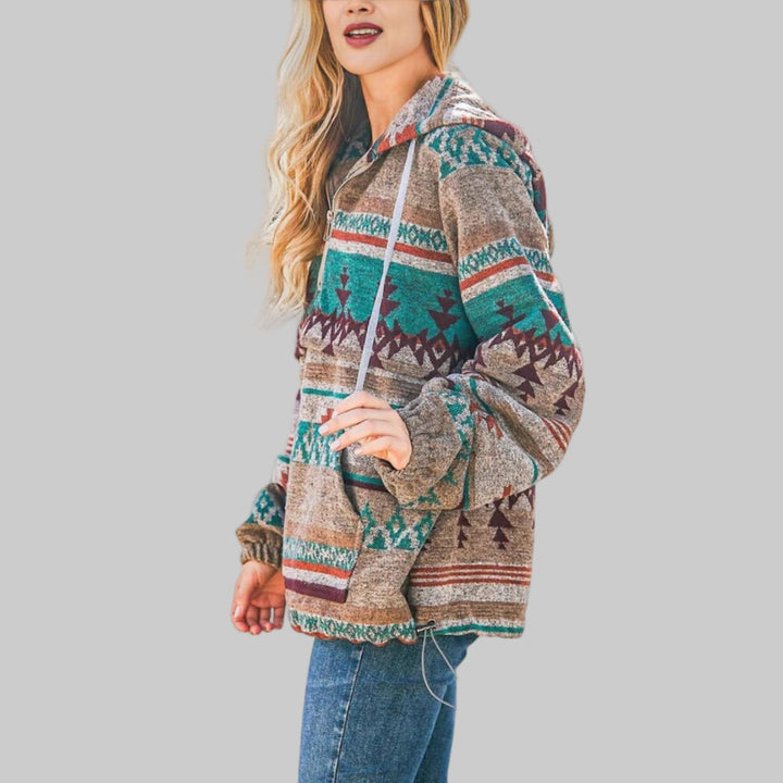 SAKU™ - Comfy Oversized Zip-Up Long Sleeve Hoodie Sweatshirt
