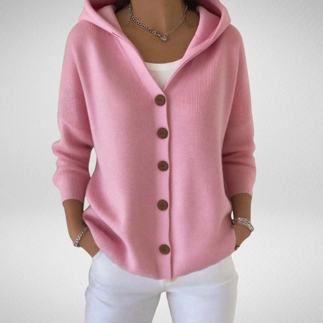 Amelia | Elegant Hooded Cardigan