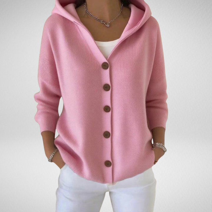Amelia | Elegant Hooded Cardigan