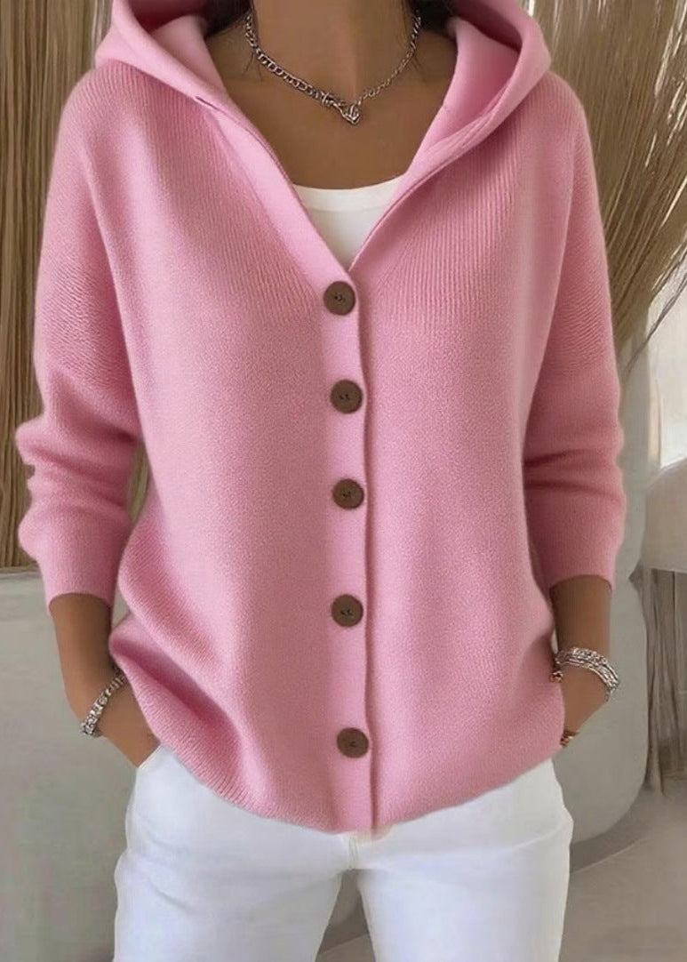 Amelia | Elegant Hooded Cardigan