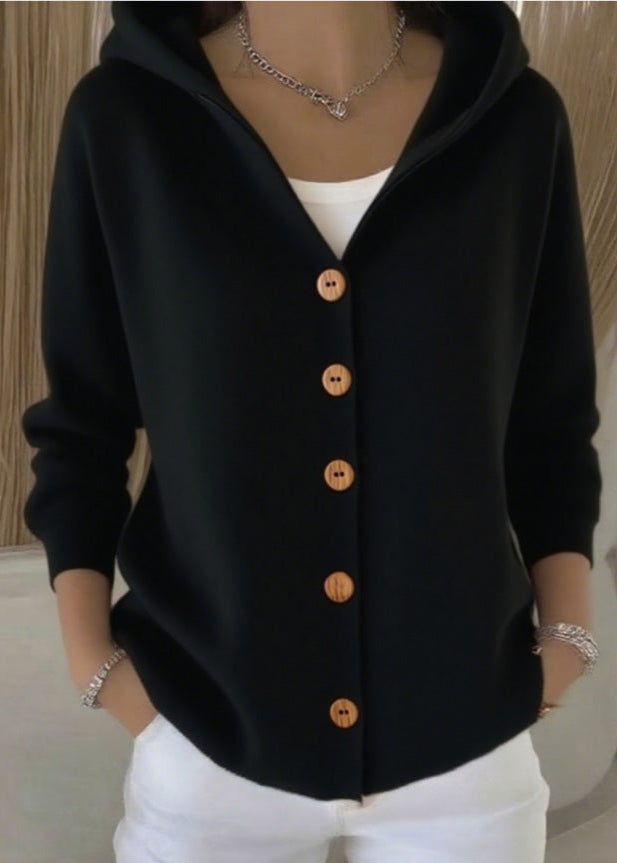 Amelia | Elegant Hooded Cardigan