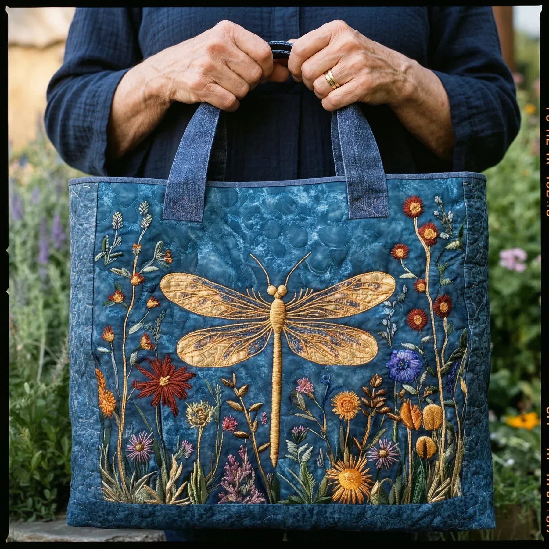 Knotted Bag - Golden Dragonfly