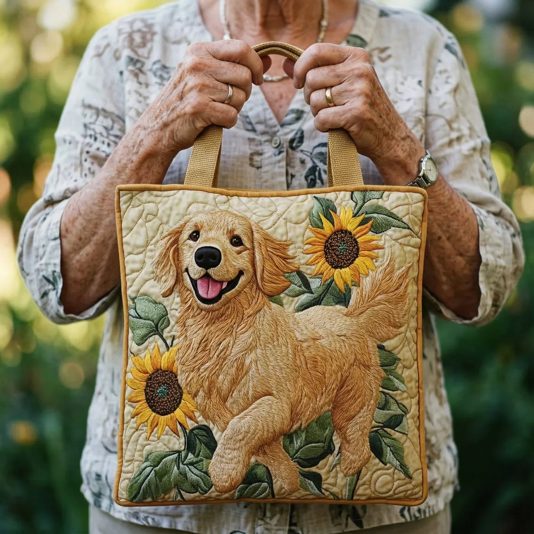 Artisan Tote Bag - Golden Retriever