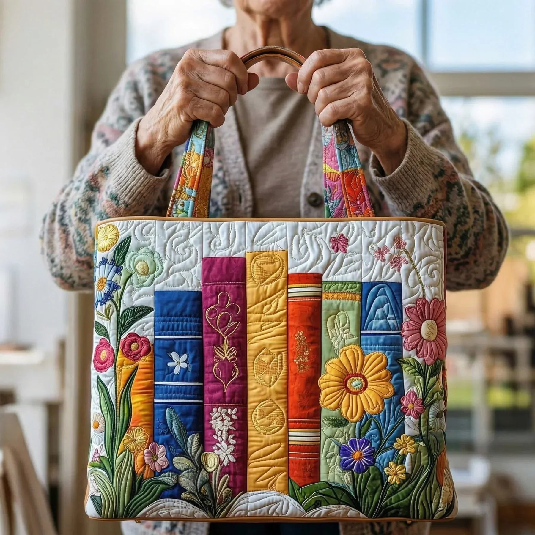 Handmade Bag - Flower Library