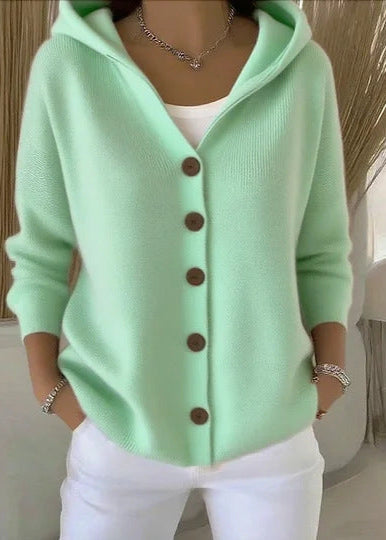 Amelia | Elegant Hooded Cardigan