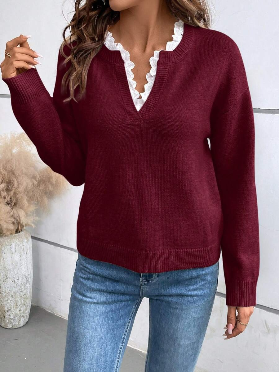 Isla™ Elegant V-Neck Jumper