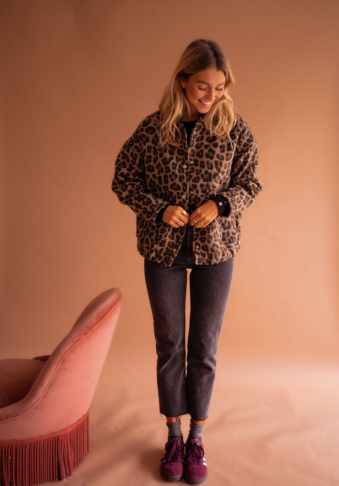Luna | Trendy Women's Jacket with Leopard Print