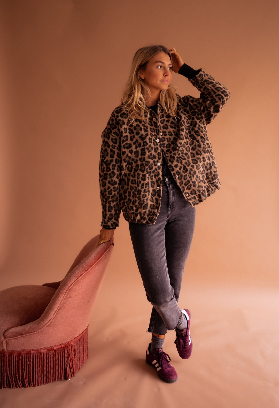 Luna | Trendy Women's Jacket with Leopard Print